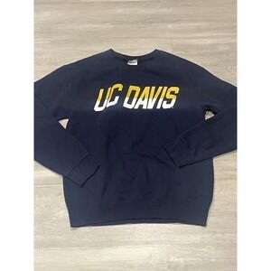 Men's Jerzees UC DAVIS Cotton Crew Neck Sweater S
